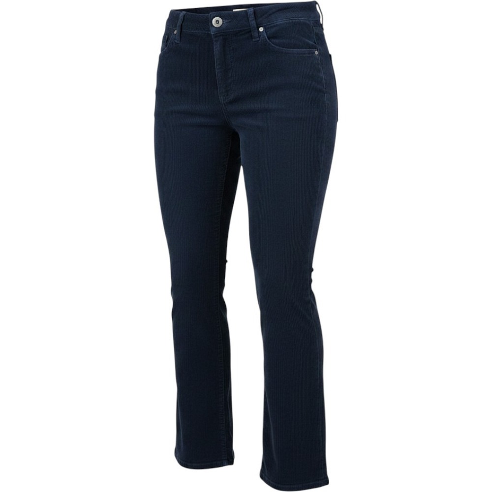 Banana Republic Corduroy Bootcut Pants Womens 26 Navy Blue Stretch Mid Rise 32.5